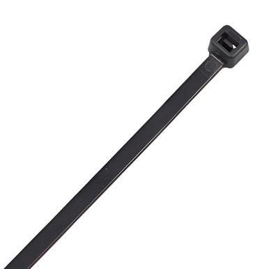 Cable Ties, 7.6mm x 370mm, Black, 100/Bag product image