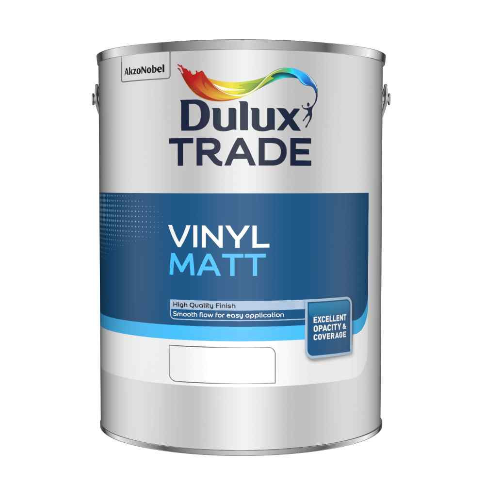 Photograph of Dulux Trade Emulsion Vinyl Matt Magnolia 5L