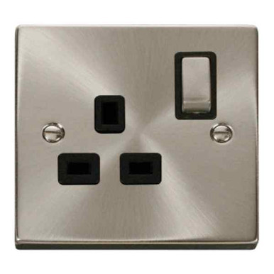 Click Vpsc535bk Socket, Double Pole, 1 Gang, Switched, 13a product image