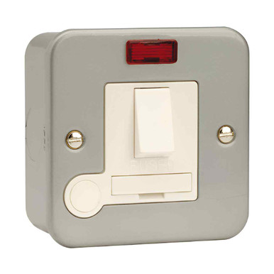 Essentials 13a Metal Clad Switched Fused Connection Unit, Neon product image