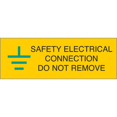 Isigns Safety Electrical Connection Sign, 75mm x 25mm, Self Adhesive product image