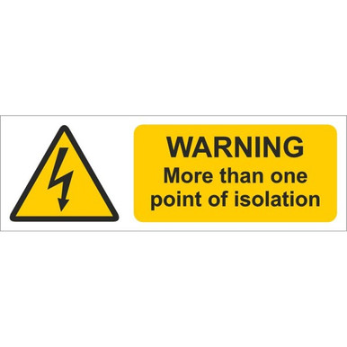 Isigns More Than One Point Of Installation Sign, 75mm x 75mm, Self Adhesive product image