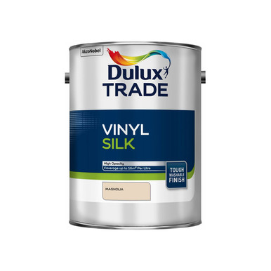 Further photograph of Dulux Trade Emulsion Vinyl Silk Magnolia 5L