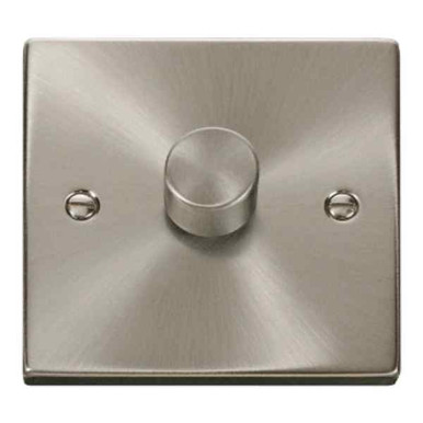 Click Vpsc161 1 Gang Led Dimmer Switch, Deco Satin Chrome product image