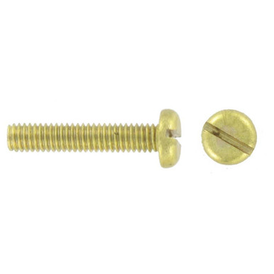 Deligo M4 x 16mm Brass Pan Slotted Machine Screw product image