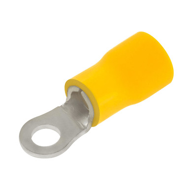 Unicrimp Qyr5 Yellow Ring Terminal, 5mm Hole (Pack Of 100) product image