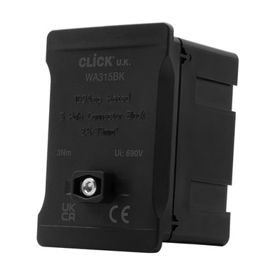 Click Wa315bk Junction Box, 1 Pole, 100a, Black Isco product image