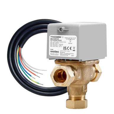 Totalhome 22mm 3 Port Motorised Mid-Position Valve product image