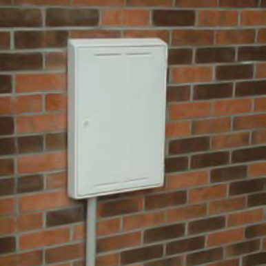 Further photograph of Gas Meter Box Recessed White