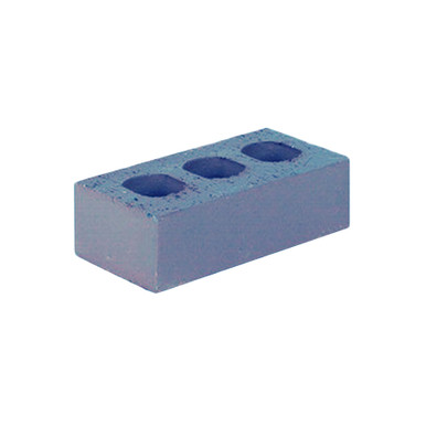 Further photograph of 65mm Blue Class B Perforated Engineering Brick, Blue, 215 x 102.5 x 65mm