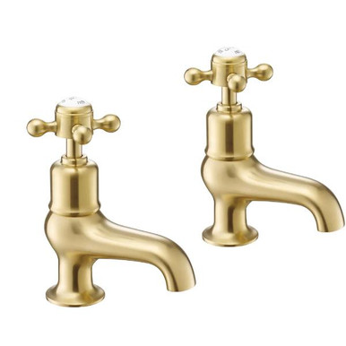 Alfred Victoria Brass Deck Mounted Bath Pillars Pair product image