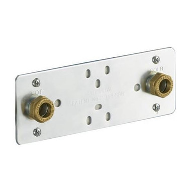 Chrome Shower Back Plate Fixing Set, 150mm Centre product image
