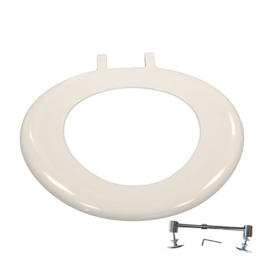 Lecico Saxon Ring Seat, Top Fix Hinge, White product image