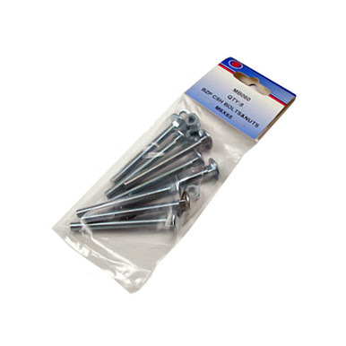 M10 x 100mm Cup Square Hex Bolts (Pack of 4)