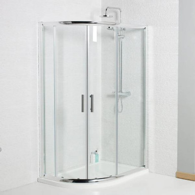 900mm x 760mm Koncept Offset Quadrant Enclosure, 6mm product image
