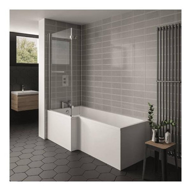 Elite 1500mm L Shaped Bath, Left Hand product image