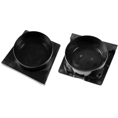 Clark Polypropylene Channel Plain/Outlet End Caps (Pair) product image