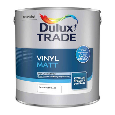 Dulux Trade Vinyl Matt Emulsion Extra Deep Base, 2.5l product image
