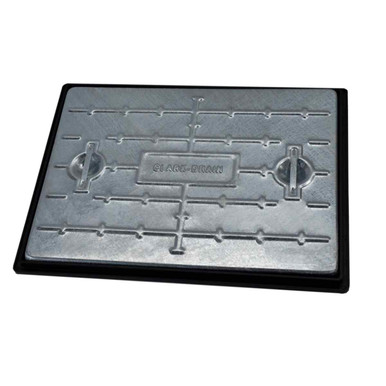 Clark Manhole, Galvanised Top/Poly Frame, Single Seal, 600mm x 450mm, 25t product image