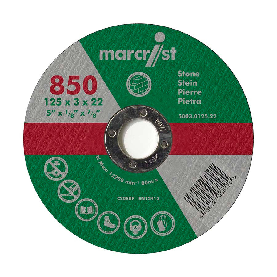 Photograph of Marcrist 850 Stone Cutting Disc Flat 300mm x 3.5mm x 20mm