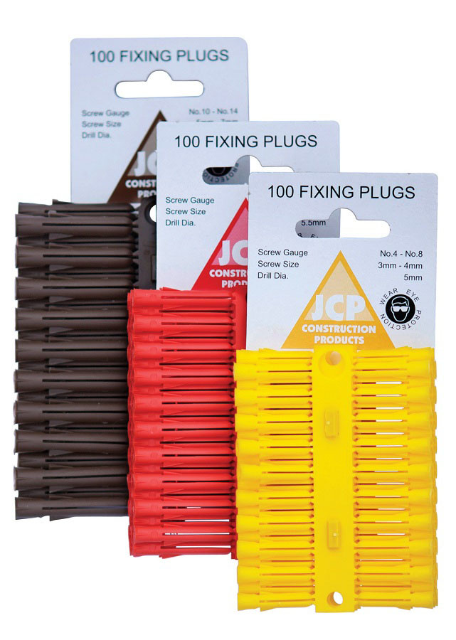 Photograph of Fixing Plugs Brown (Box of 100)