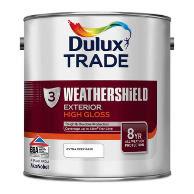 Dulux Trade Weathershield Gloss Extra Deep Bs, 2.5l product image