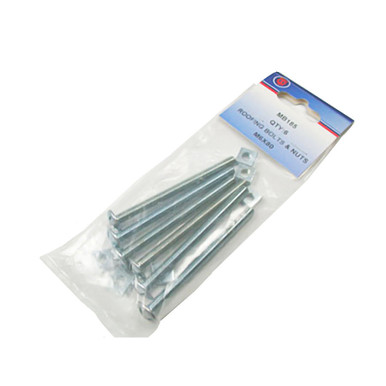 Further photograph of M6 x 16mm MH Roofings Bolts & Nuts BZP (Pack of 16)