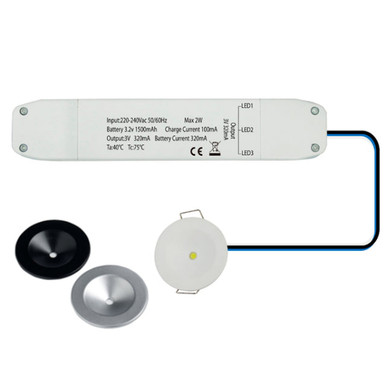 Eld 3 Hour Non-Maintained Emergency Downlight, 2 Watt product image