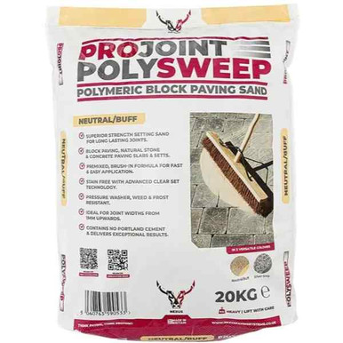 Projoint Polysweep Brush In Block Paving Sand, Neutral, 20kg product image
