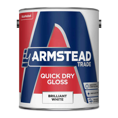 Armstead Trade Quick Dry Gloss, Brilliant White, 5l product image