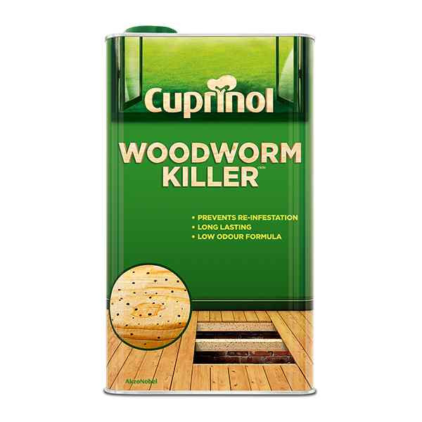 Photograph of Cuprinol Woodworm Killer Low Odour 5 Litre