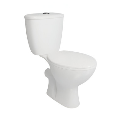 Inst Pro Standard Height Rimless Open Back Close Coupled Pan Dual Flush Cistern, White product image