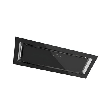 75cm Built-Under Cooker Hood, Black Glass product image