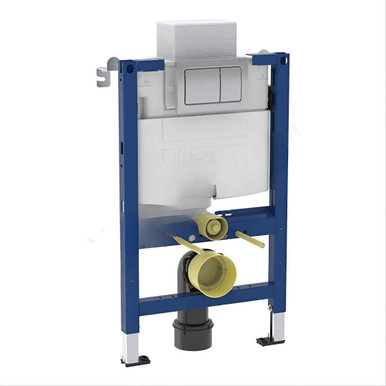 Geberit Alpha Frame And Cistern With Alpha01 Square Flush Plate, 82cmh product image
