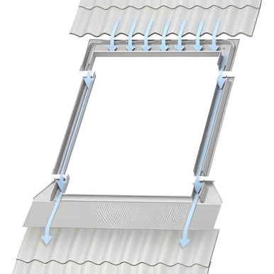 Velux Edl Single Slate Flashing Inc Bfx, 55cm x 78cm product image