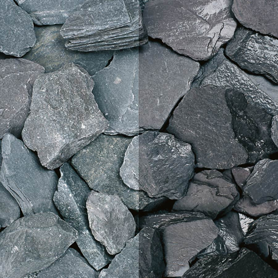 Photograph of Blue Slate Chippings 40mm Pre Packed Bag