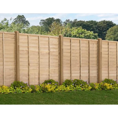 6ft x 3ft Signature (1.83m x 0.91m) Pressure Treated Superlap Fence Panel product image