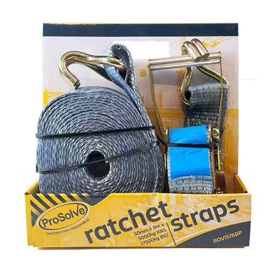 Warrior Ratchet Strap, 50mm x 8m, 5000kg product image