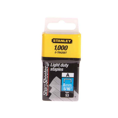 Stanley Tra2 Light-Duty Staple, 8mm (Pack Of 1000) product image