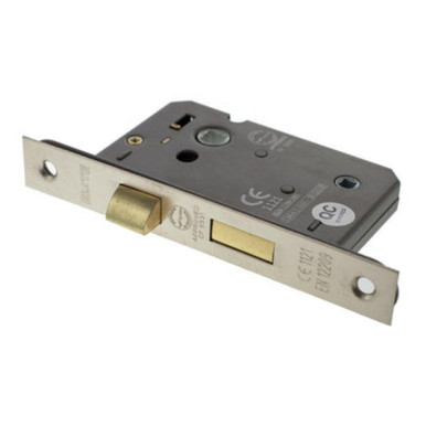 Atlantic Bathroom Lock, 3", Satin Nickel product image