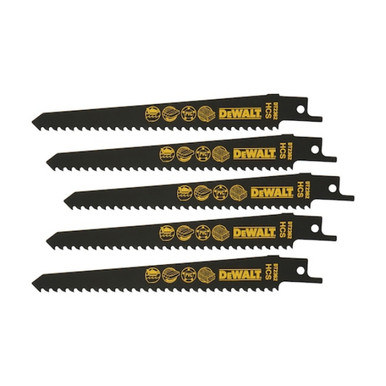 Dewalt 152mm Recip Wood S611d Saw Blade, Pack of 5 product image