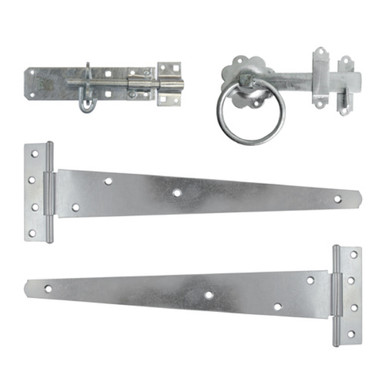 Side Gate Kit With Ring Latch, Hot Dipped Galvanised, 18? product image