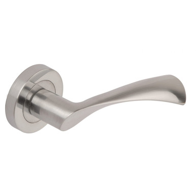 Dale Satin Chrome Aztec Lever On Round Rose Screw Rose product image