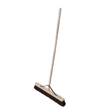 Prosolve Stiff Bassine Broom, 24", with 4' Wooden Handle product image