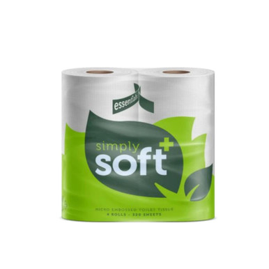 Eski 200 Sheet Toilet Rolls, White, Pack of 48 product image
