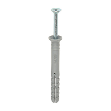 Nylon Hammer Fixing Zinc, 6mm x 50mm, Box of 200 product image