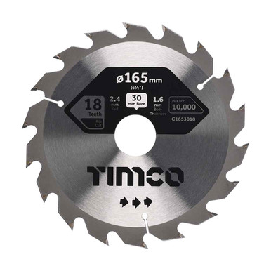 Tct Circular Saw Blade, 165mm x 30mm, 18t product image