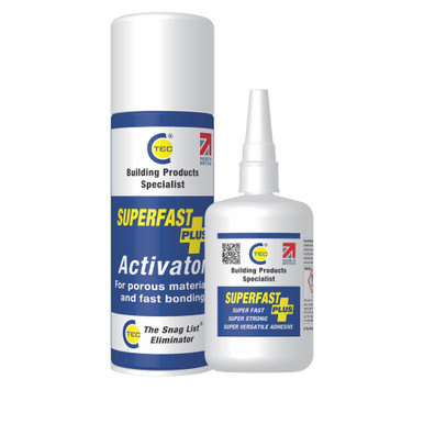 Ctec Superfast Plus Trade Pack (Activator 200ml, Glue 100ml) product image