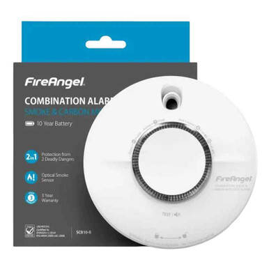 Combination Smoke and Carbon Monoxide Alarm, 10 Year Battery product image