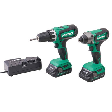 Hikoki 18v Combi and Impact Drill Twin Pack, 2 x 2ah product image